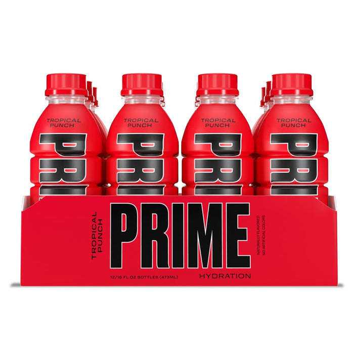 Hydration with BCAA Blend for Muscle Recovery Tropical Punch (12 Drinks, 16 Fl Oz. Each)