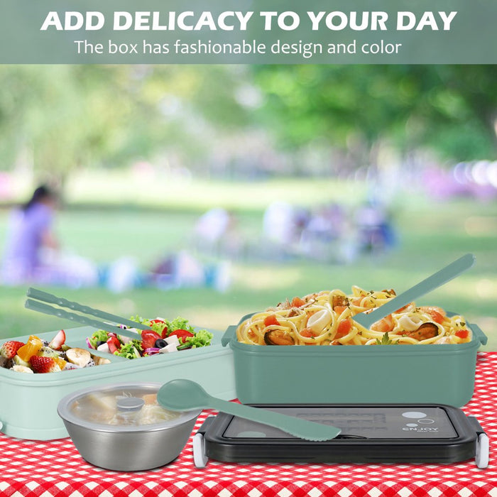2 Layers Bento Box 1050Ml Lunch Box Containers Leak-Proof Bento Lunch Box BPA Free Food Container Portable Food Box with Spoon Fork Chopsticks