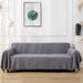 Cotton Geometrical Sofa Cover, Sectional Couch Covers for 3 Cushion Couch Couch Cover Living Room Throws Blankets Sofa Slipcovers, Furniture Protector for Pets (Xx-Large, 71" X 134", Grey)
