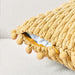 Set of 2 Yellow Decorative Throw Pillow Covers 20X20 Inch with Pom-Poms for Couch Bed Sofa, Modern Farmhouse Boho Spring Home Decor, Soft Plush Corduroy Cute Cushion Case 50X50 Cm