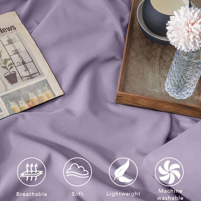 Light Purple Queen Comforter Set, 7 Piece Boho Lavender Bed in a Bag - Soft & Lightweight All Season Microfiber down Alternative Bedding Comforter with Sheets for Girls Women