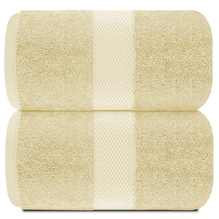 Luxury Bath Sheet Towels Extra Large | 35X70 Inch | 2 Pack, Beige