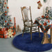 Fluffy Plush Modern Rugs for Bedroom Comfortable Soft Home Decor Shag Rug Cute Circle Carpet for Girly Boy Baby Room Dormitory Living Room Rug(4X4 Feet Navy Blue)