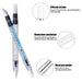 5Pcs Silicone Nail Art Acrylic Pen Brushes Set Rhinestone Nail Polish Carving Pen Rubber Tip Nail Brushes for 3D Effect Shaping Drawing Dotting Tools.