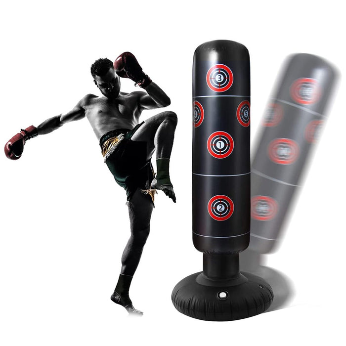 Free Standing Punching Bag,  Heavy Duty Target Stand Punch Bags/Excellent Dummy for Boxing/Kick Boxing/Mixed Martial Arts/Mma Training Equipment