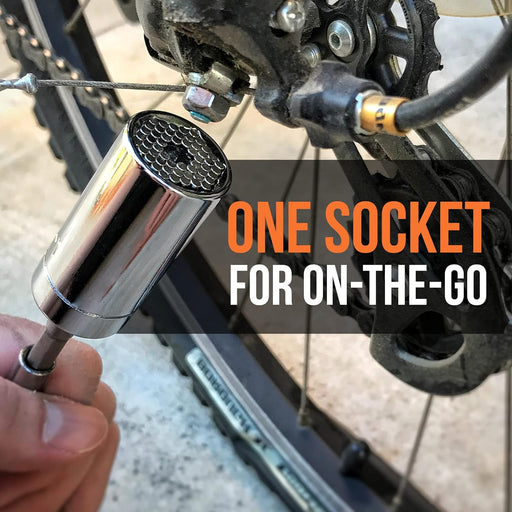 Universal Socket Tool Stocking Stuffer Gifts for Men - Super Socket Gifts for Him - Adjustable Grip Socket Adapter Set for Husband, Mechanic, Handyman, Tools for Men - Christmas Gifts