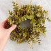 Set of 2 Artificial Grapevine and Eucalyptus Candle Ring or Wreath for Home Decor, and Displaying