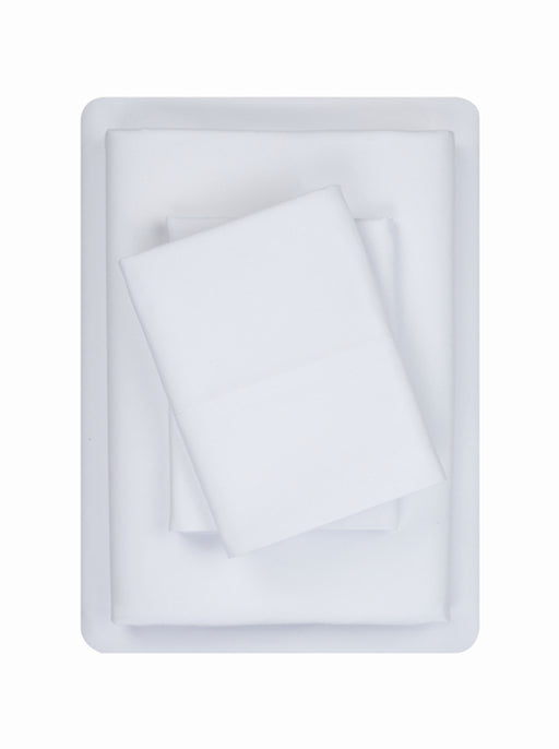 Mainstays Ultra Soft High Quality Microfiber Bed Sheet Set, Twin/Twin XL Arctic White, 3 Piece