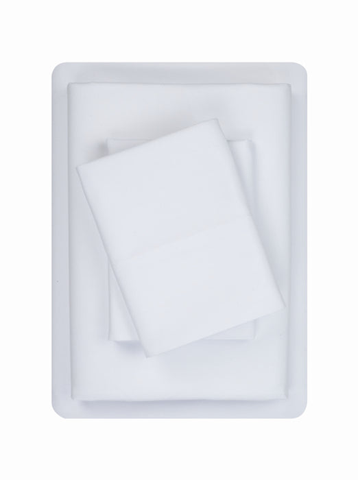 Mainstays Ultra Soft High Quality Microfiber Bed Sheet Set, Twin/Twin XL Arctic White, 3 Piece