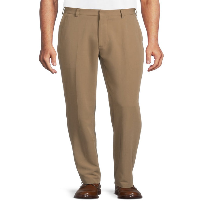 George Men'S and Big Men'S Premium Comfort Stretch Flat Front Suit Pants