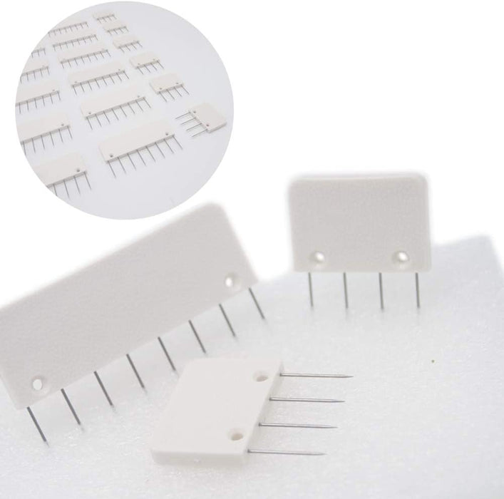 Knit Blockers & Pin Kit,Knit Blocking Combs – Set of 25 Combs for Blocking Knitting, Crochet, Lace or Needlework Projects – Extra 100 T-Pins – for Use with Blocking Mats for Knitting Mat…