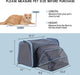 A4Pet Airline Approved Cat Carrier Expandable Dog Carriers,Soft-Sided Portable Pet Travel Washable Carrier for Kittens,Puppies,Rabbit,Hamsters