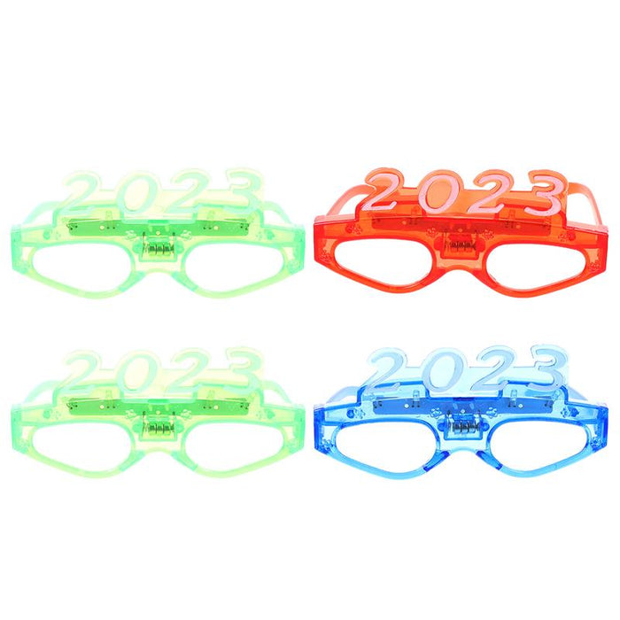 2023 Light-Emitting Glasses Four Lights New Year LED