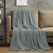Cotton Waffle Blanket 300 GSM (Cool Grey - 90X108 Inches) Soft Lightweight Breathable Bed Blanket King Size Layering Any Bed for All Season