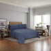 Mainstays Copper-Infused Cooling Microfiber Bed Sheet Set, Queen, Washed Indigo, 4 Piece