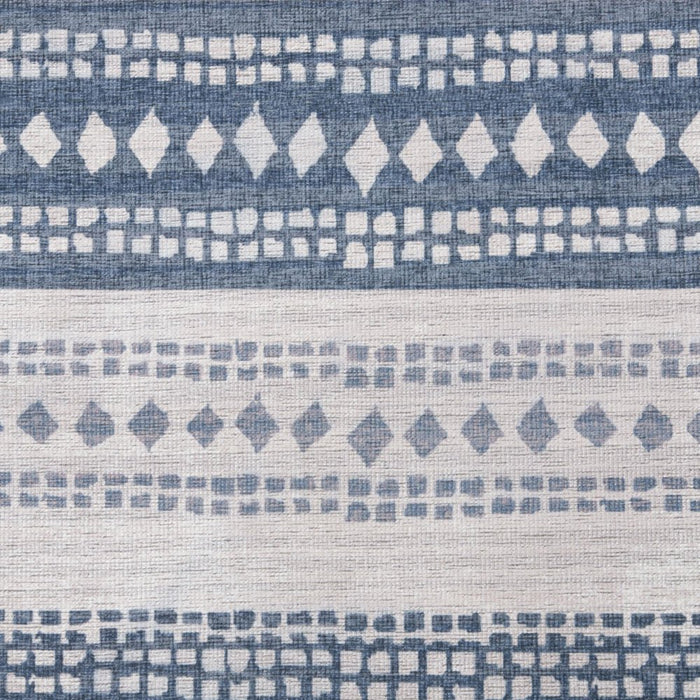 Wanda June Home Stripe Washable Area Rug, Grey, 5'2" X 7'2" by Miranda Lambert