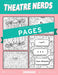 THEATRE NERDS COLORING PAGES by  | Hand-Drawn Illustrations - Printed on Matte Card Stock (8.5" X 11") - Set of 4 Individual Pages