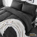Full Size 7 Pieces Bed in a Bag Bedding Set - Lightweight Black Quilted Comforter Set, All Season Ultra Soft down Alternative Bedding Comforter Set with Comforter, Pillowcase, Flat Sheet, Fitted Sheet