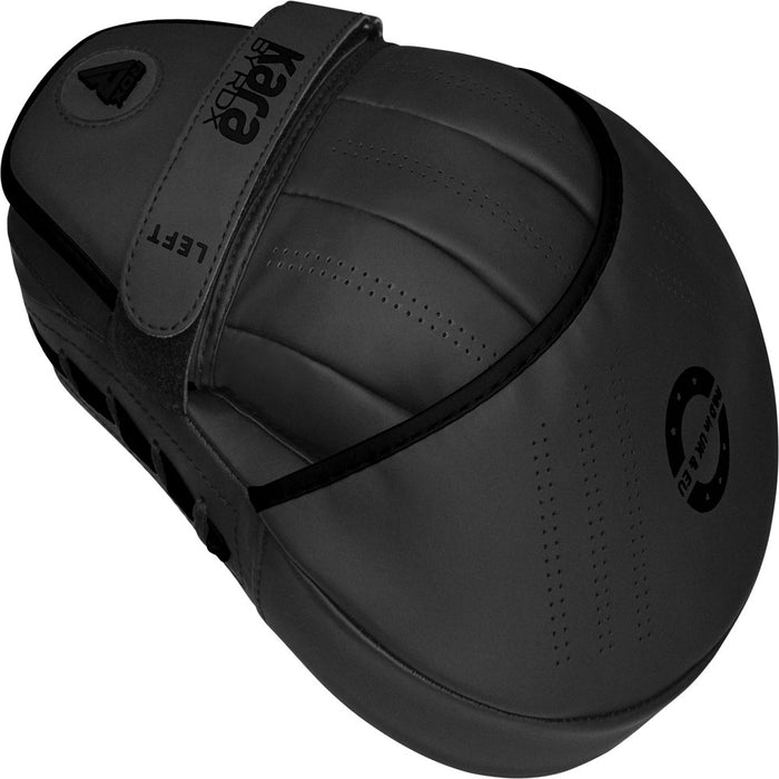 RDX Focus Boxing Punch Mitts, Punching Target, Punching Pad Maya Hide Leather Training Pads, Black
