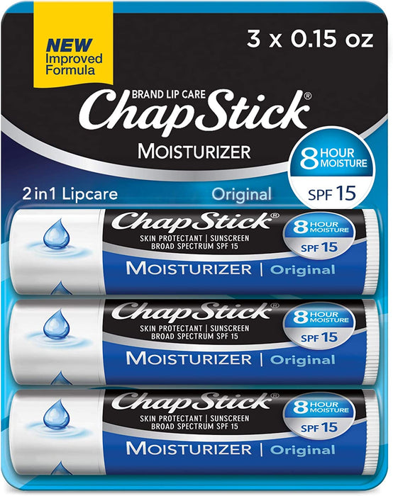 Chapstick Lip Tube (Pack of 3)