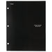 Five Star 4-Pocket Paper Folder, 12" X 9.5" , Black (33601)
