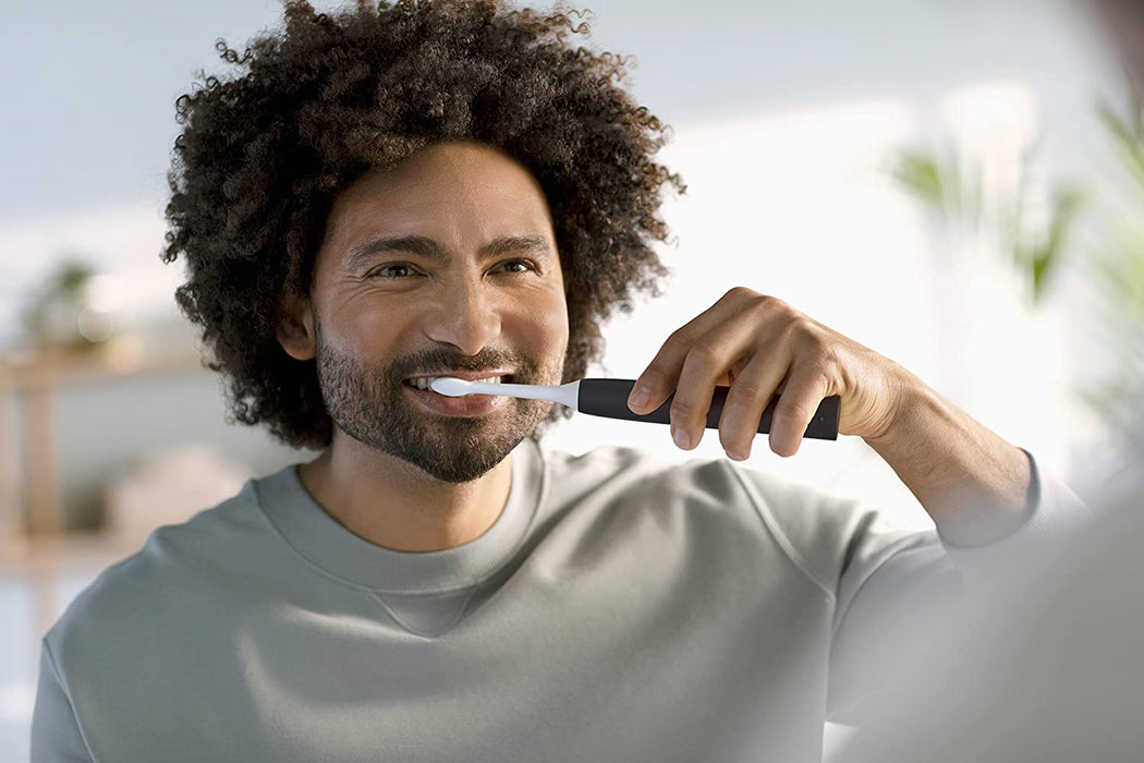 4100 Power Toothbrush, Rechargeable Electric Toothbrush with Pressure Sensor, Black HX3681/24