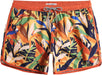 Mens Boys Short 80S 90S Vintage Swim Trunks with Mesh Lining Quick Dry Swim Suits Board Shorts