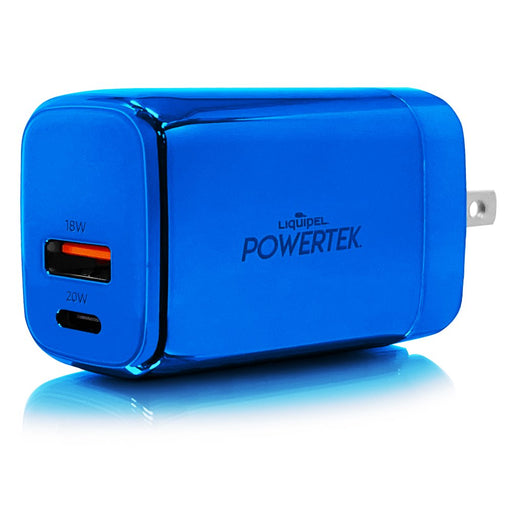 38W PD USB C 20W and USB a 18W Dual Port Wall Charger, Fast Charging Phone Wall Block Power Adapter Cube and Foldable Plug, Compatible with Iphone, Ipad, Iwatch, Galaxy, Android