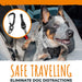 Dog Seat Belt Chew Proof Metal Pet Safety Belt Steel Braided Vehicle Restraint No Chew Tether Seatbelt with Rock Climbers Carabiner