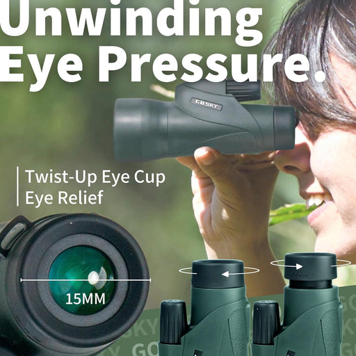Piper Monocular Telescope, 12X55 HD Monocular for Adult with BAK4 Prism & FMC Lens, Lightweight Monocular with Smartphone Adapter Suitable for Bird Watching Hunting Wildlife Hiking Traveling