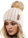 FURTALK Womens Winter Knitted Beanie Hat with Faux Fur Pom Warm Knit Skull Cap Beanie for Women…