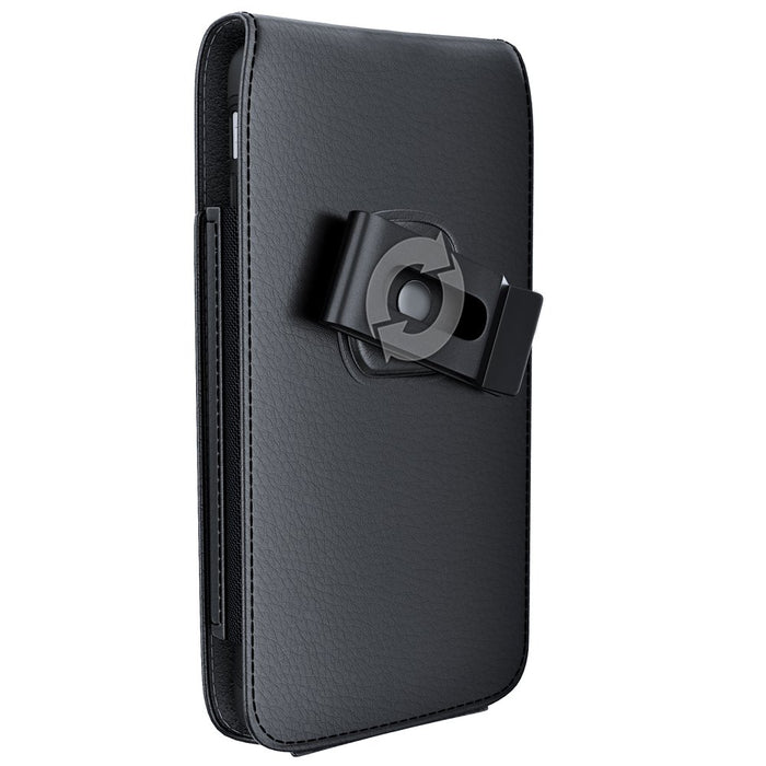 Iphone 6 Holster 6S 7 8 Cell Phone Pouch Belt Case with Clip Holster Cover Holder Carrying Sleeve with Swivel Clip for Apple Iphone 6/6S/7/8(Fits Phone with Other Case On) - Vertical Black