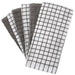 Premium Kitchen Towels (16”X 28”, 6 Pack) – Large Cotton Kitchen Hand Towels – Chef Weave Design – 380 GSM Highly Absorbent Tea Towels Set with Hanging Loop – Grey