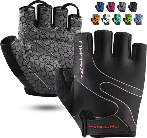 Cycling Gloves Mountain Bike Gloves Half Finger Road Racing Riding Gloves Breathable Shock-Absorbing Biking Gloves for Men and Women