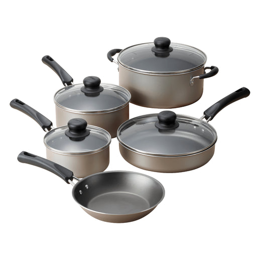 Tramontina 9-Piece Non-Stick Cookware Set, Champagne