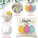 Easter Decorations Pillow Covers 18X18 Set of 4 - Easter Bunny Easter Eggs Spring Decor, Easter Throw Pillows Cushion Covers Farmhouse/Home Decor for Table, Sofa, Restaurant (18X18 Inch)