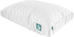 Bed Support Adjustable Hypoallergenic Cool Sleeping Loft Soft Pillow with Removeable Microfiber Cover, Queen Size, White