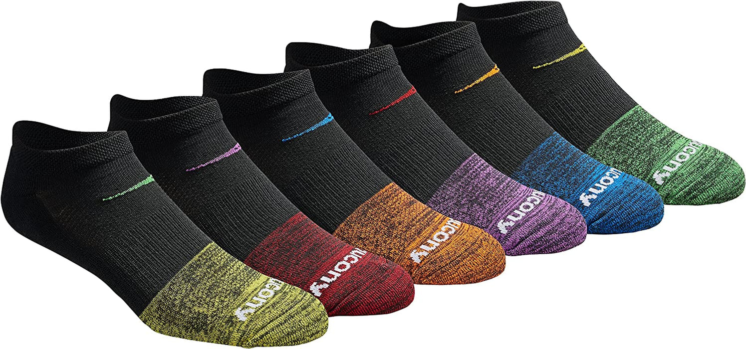Men'S Multi-Pack Mesh Ventilating Comfort Fit Performance No-Show Socks