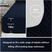 Queen Bed in a Bag 7 Pieces Comforter Set with Comforter and Sheets Navy Blue All Season Bedding Sets with Comforter, Pillow Shams, Flat Sheet, Fitted Sheet and Pillowcases