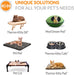 K&H PET PRODUCTS Thermo-Kitty, Heated Cat Bed Large 20 Inches Sage/Tan