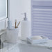 Frosted White Plastic 4 Pc Bath Accessories Set, Mainstays