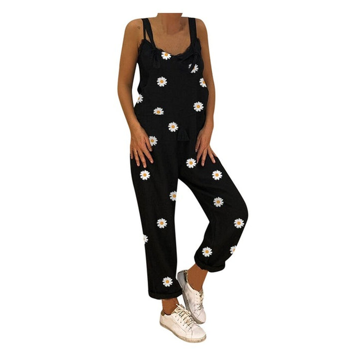 Playsuit Knot Strap Button Bodysuit Jumpsuit Dropshipping