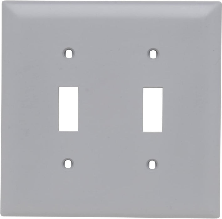 Legrand - Pass & Seymour TP2 TP1WCP10 Toggle Switch Wall Plates, 2-Gang, Brown