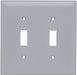 Legrand - Pass & Seymour TP2 TP1WCP10 Toggle Switch Wall Plates, 2-Gang, Brown