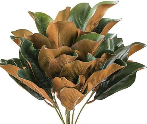 Artificial Magnolia Leaf Bush Realistic Faux Magnolia Leaves for Natural Look Greenery in Floral Designs, Wedding Decor, Home Decor, and Holiday Decorating