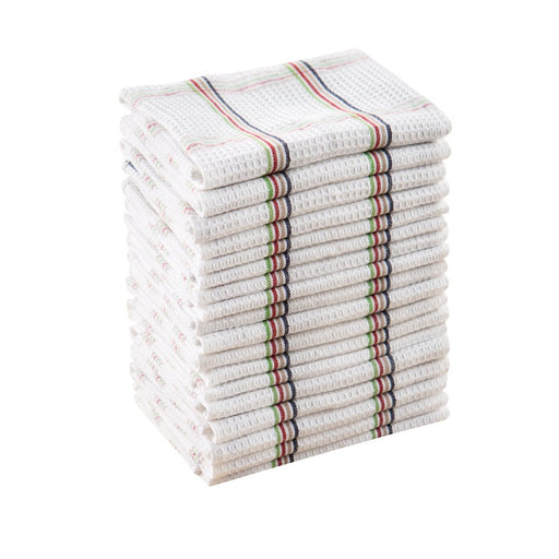 Mainstays, 18 Pack, Plaid Waffle Dishcloths Multi-Colored