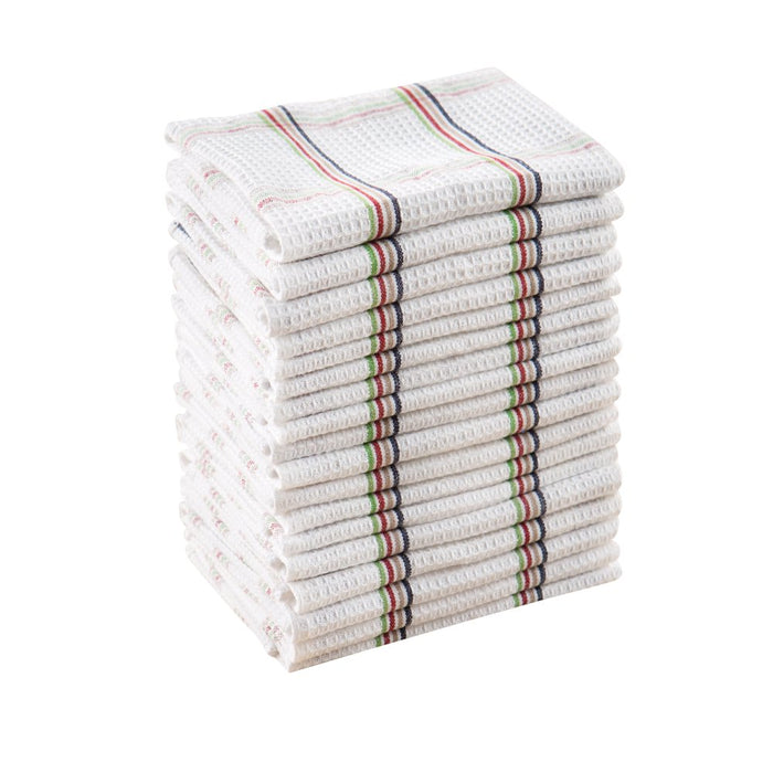 Mainstays, 18 Pack, Plaid Waffle Dishcloths Multi-Colored