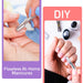 Cuticle Pusher and Spoon Nail Cleaner - Professional Grade Stainless Steel Cuticle Remover and Cutter - Durable Manicure and Pedicure Tool - for Fingernails and Toenails (Silver)