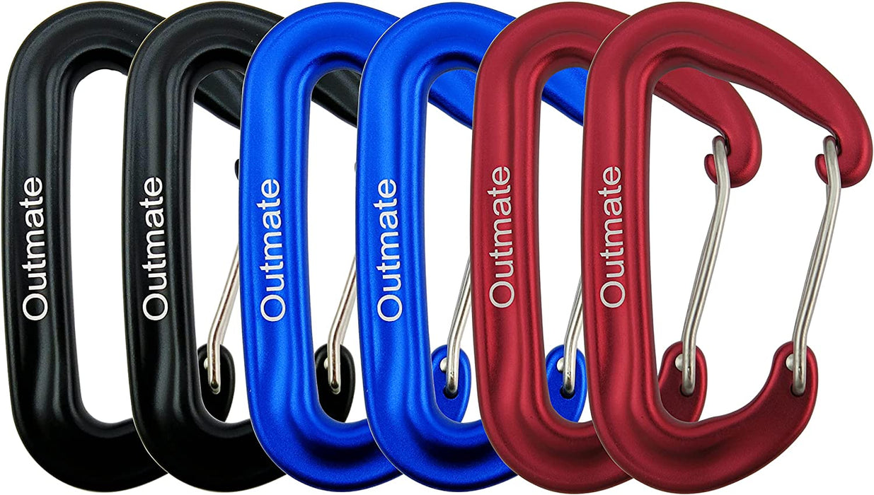 Hammock Carabiner Clip,12Kn 7075 Aluminium Alloy Carabiners,Heavy Duty Clips 2645Lbs/1200Kg,Perfect Gear for Hammocks Camping Hiking Keyring and Utility