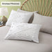 Oli Anderson Tufted Duvet Cover Queen Size, Soft and Lightweight Duvet Covers Set for All Seasons, 3 Pieces Boho Embroidery Shabby Chic Bedding Set (White, Queen, 90’’ X 90’’)